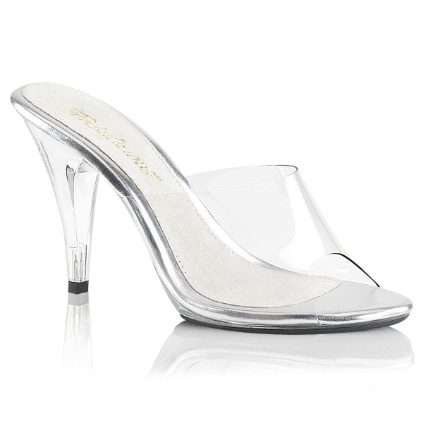 Durchsichtige High-Heel Pantolette CARESS-401  