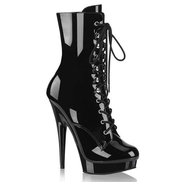 High-Heel Lack Stiefeletten mit Schnürung SULTRY-1020