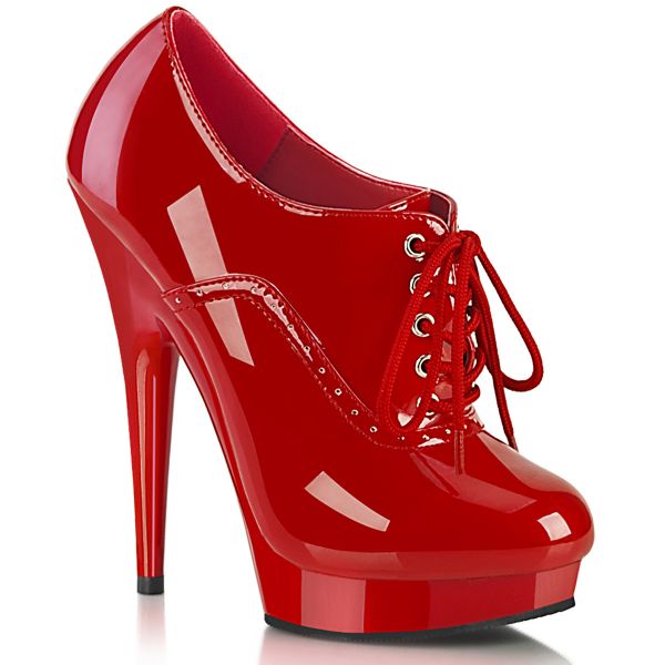 SULTRY-660 High Heel Plateau Schnürpumps rot Lack