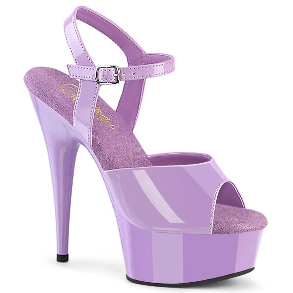 Plateau Sandalette lavendel Lack mit Riemchen und Plateau DELIGHT-609