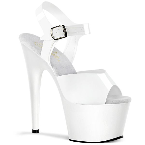 Plateau Sandalette weiss Lack ADORE-708N