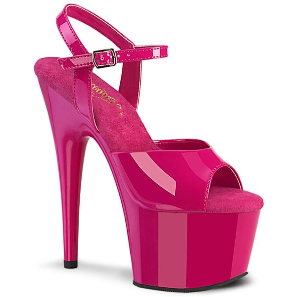 ADORE-709 Klassische Plateau Sandalette in hot pink Lack